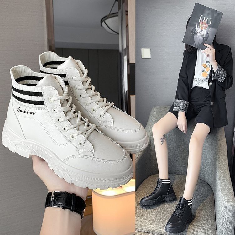 Giày Boots Nữ, Giày Nữ Cổ Cao Độn Đế Cao 3 Cm Chất Len Mềm Và Cá Tính Dáng Ôm Chân Thoải Mái Minhtushoes Giày Cao Cấp Nu | BigBuy360 - bigbuy360.vn