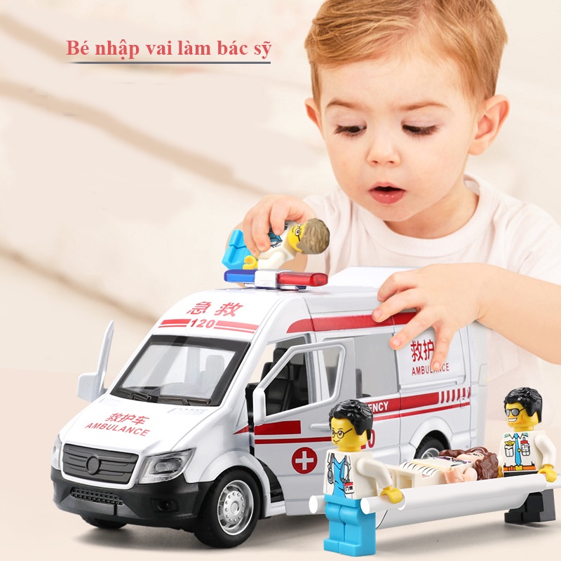 XE CỨU THƯƠNG IVECO DAILY - 120, Nhãn hiệu Mercedes Benz, Cấu tạo hợp kim, Có còi - đèn ưu tiên, cửa mở tối đa 5 cánh