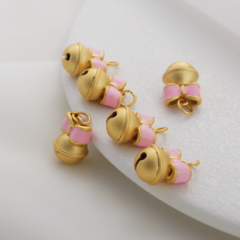 Nơ Màu Vàng Đồng 10mm Dùng Làm Trang Sức/Vòng Tay/Vòng Cổ diy