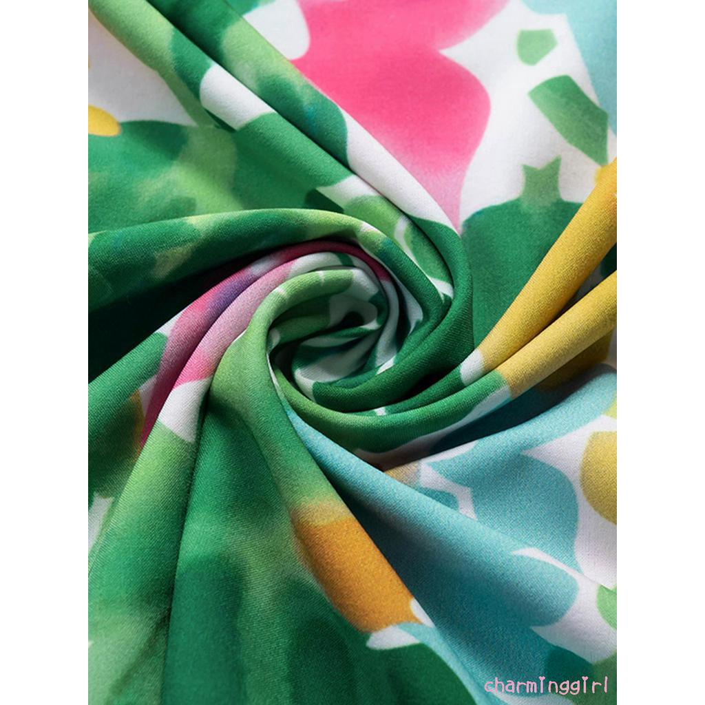 Chân Váy Chữ A Họa Tiết Hoa Vintage Cho Nữ