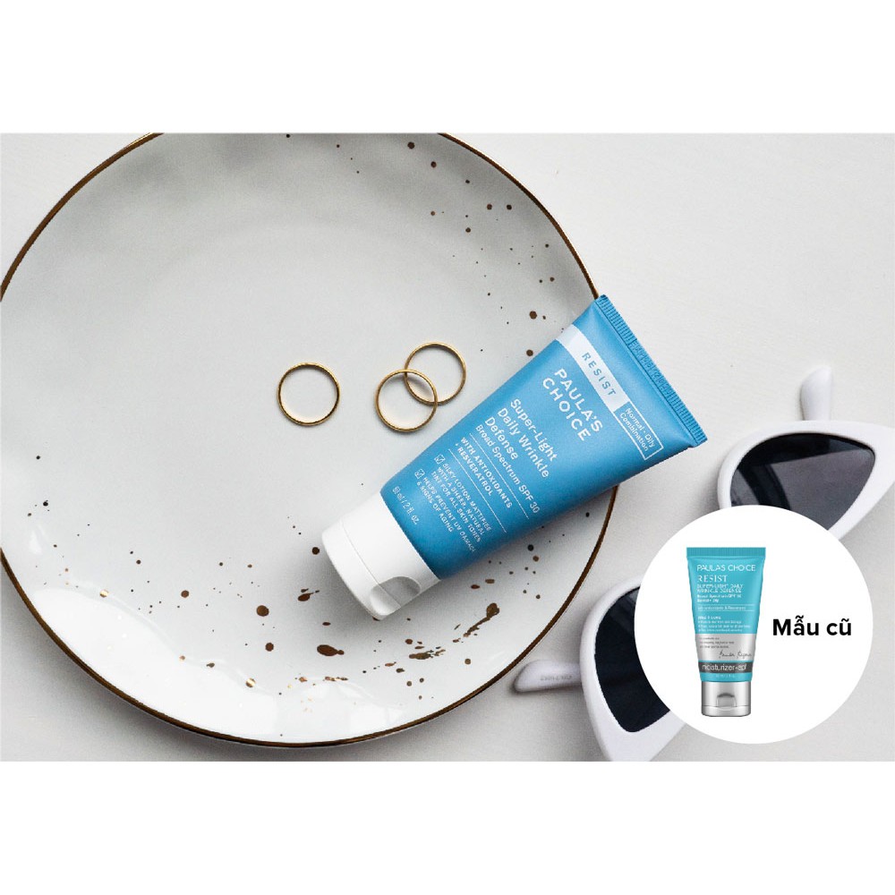 Kem Chống Nắng Paula’s Choice Dưỡng Ngày Siêu Nhẹ Resist Super-Light Wrinkle Defense SPF 30 60ml