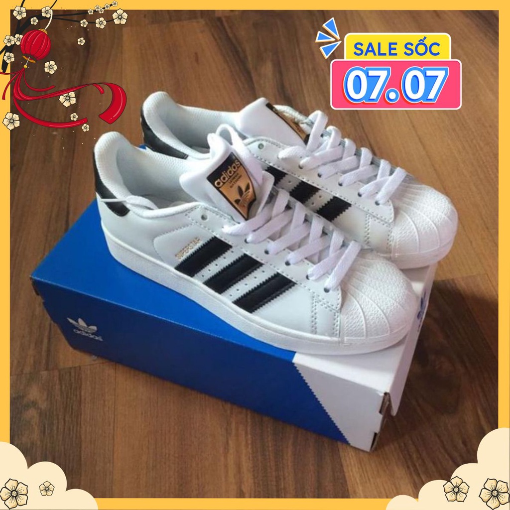 Giày Thể thao giày sneaker ADIDAS superstar trắng sọc đen cao cấp!!!