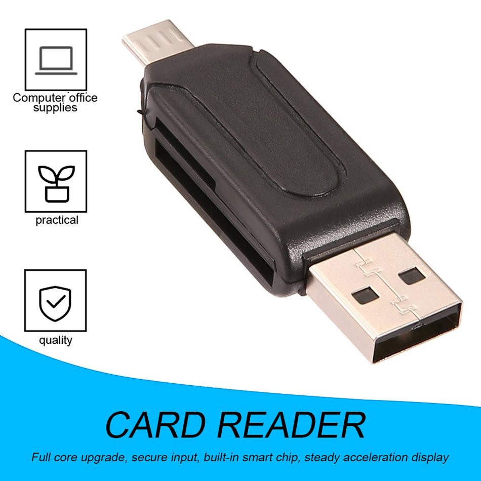 Đầu Đọc Thẻ Nhớ Micro Usb Otg Tf Cho Điện Thoại / Pc