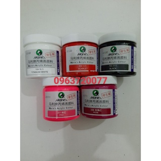 [Mã SKAMA8 giảm 8% đơn 300K] [DA ĐEN] Màu Acrylic Marie's 100/300ml Trắng/Đen