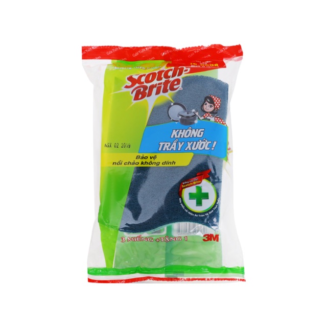 MIẾNG RỬA CHÉN BÁT CHỐNG TRẦY XƯỚC SCOTCH-BRITE