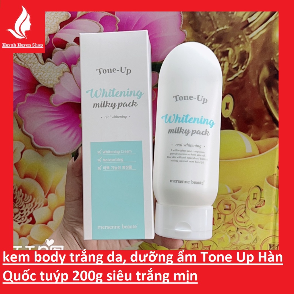 [chính hãng] Kem body Mersenne Beaute dưỡng da body siêu trắng Hàn Quốc 200ml