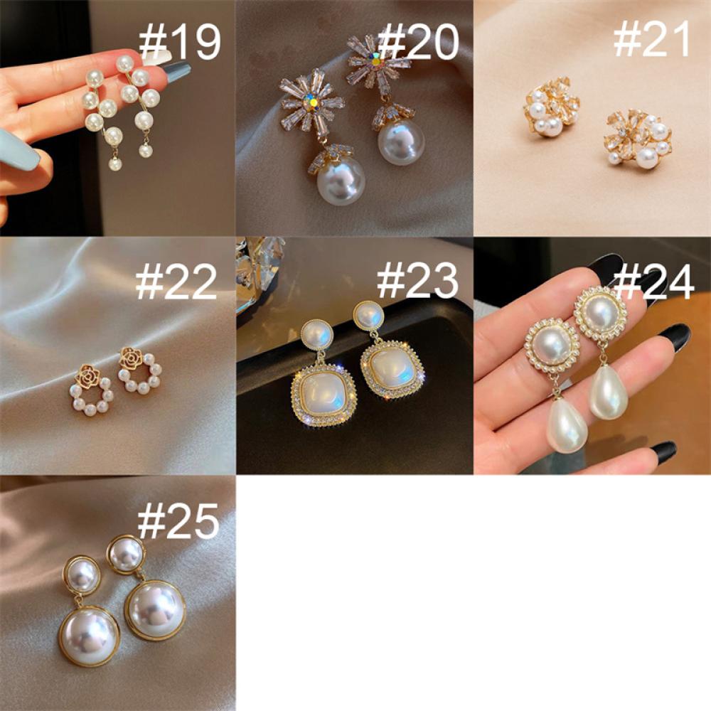 Khuyên Tai Đính Ngọc Trai Cao Cấp Thời Trang Cho Nữ G7Q3