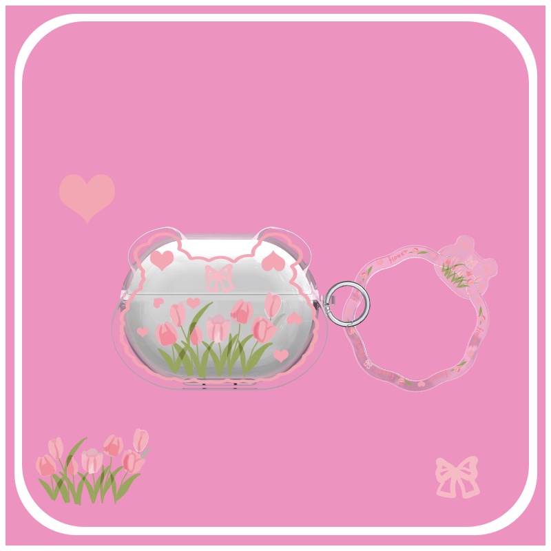 Ốp Điện Thoại Mềm Trong Suốt In Hình Gấu/Hoa Dễ Thương Cho OPPO Enco Air 2 Pro OPPO Air 2 Pro