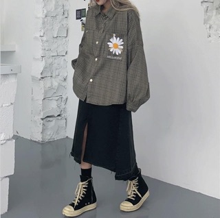 Sơ mi kẻ Hoa Cúc SM0002