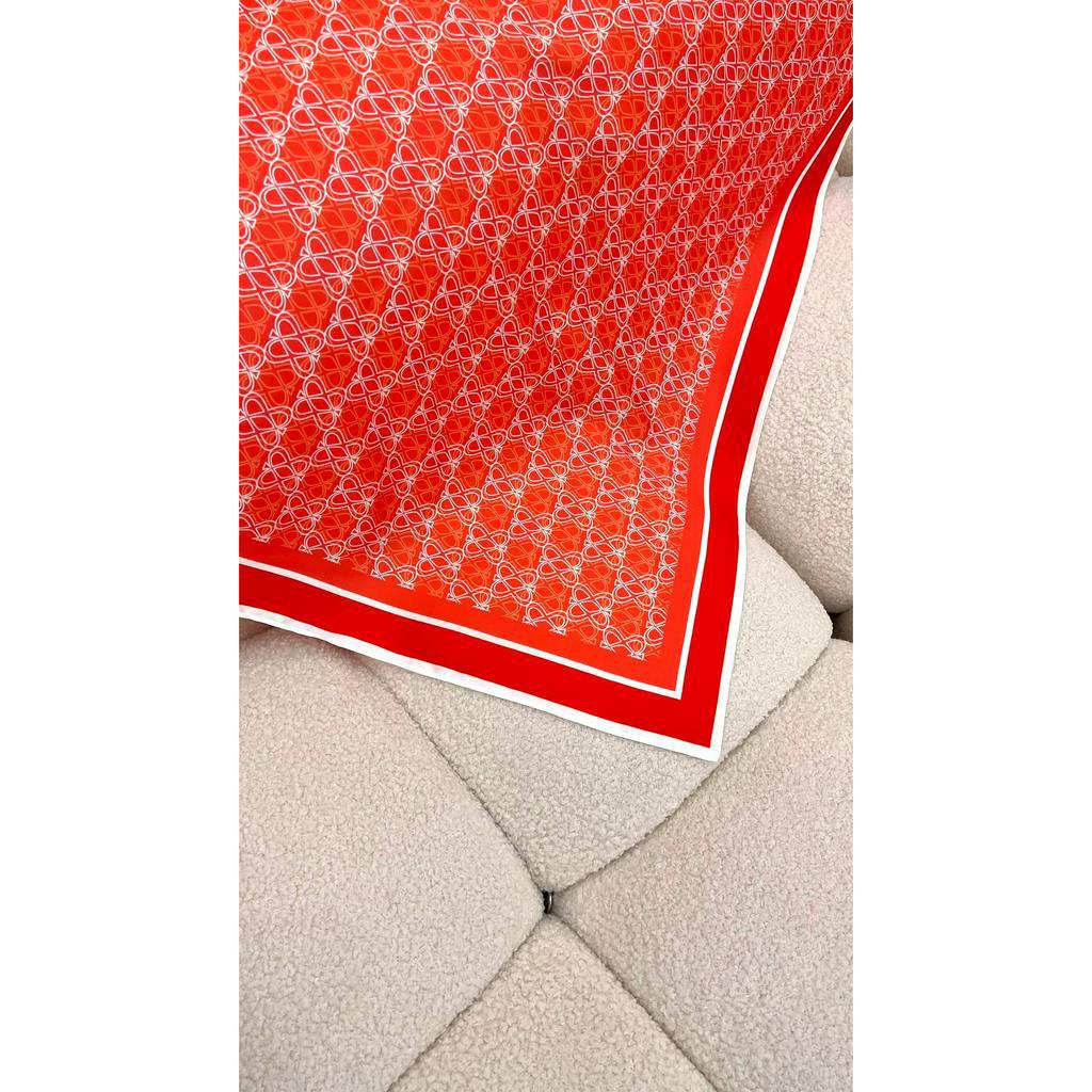 Khăn lụa cao cấp in monogram ACE 60x60