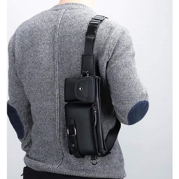 Túi Đeo Chéo Da Nam Cao Cấp Đi Học Đi Chơi Du Lịch, Dã Ngoại Chống Nước Kiểu Dáng Phong Cách Hàn Quốc