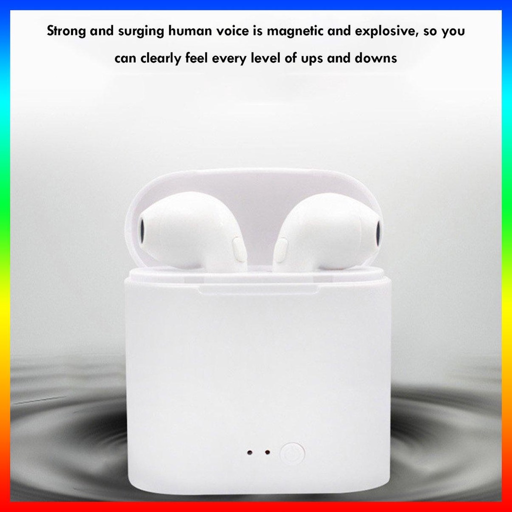 Tai Nghe Không Dây i7 Điều Khiển Bằng Giọng Nói Thông Minh Cảm Ứng Âm Thanh Stereo