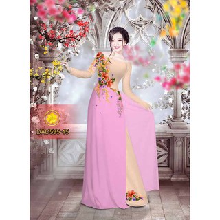 Vải Áo Dài Tằm Ý, Lụa Nhật  DAD595