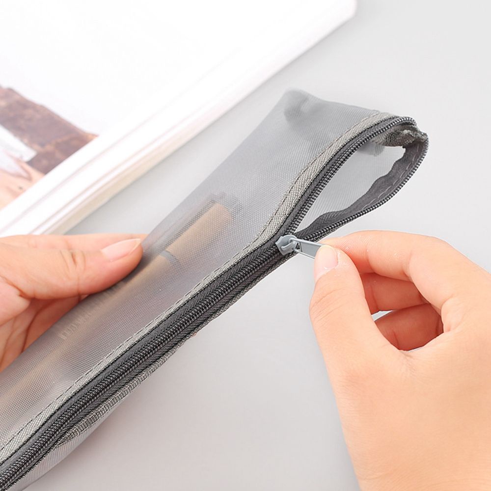 Túi đựng bút/ mỹ phẩm thiết kế nhỏ gọn tiện dụng 3 màu sắc tùy chọn dành cho nam và nữ