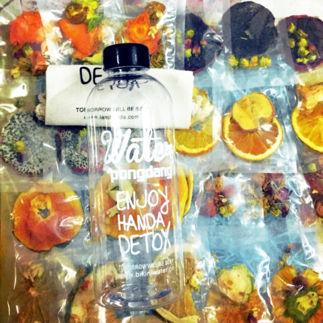 Combo 10 sét (30 goi Detox, bình 1 Lít, túi vải, hộp)