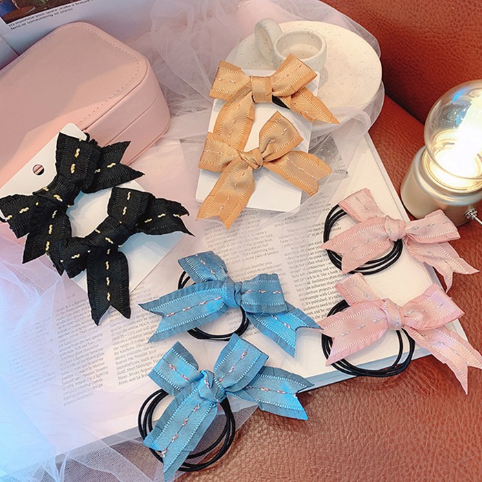 Dây buộc tóc hình nơ xinh xắn thời trang dành cho nữ