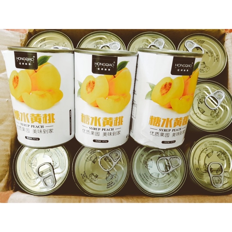 Đào Ngâm Đường Giòn Ngọt Hộp 425Gr