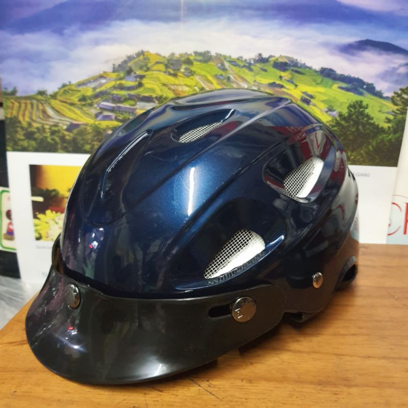 Mũ bảo hiểm 1/2 osaka lỗ thoáng mát nhẹ đầu chất lượng