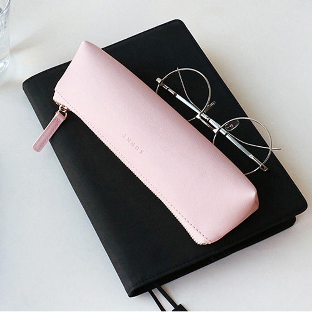 Túi Đựng Bút Bằng Da Pu Hình Tam Giác Nhiều Màu Phong Cách Cổ Điển