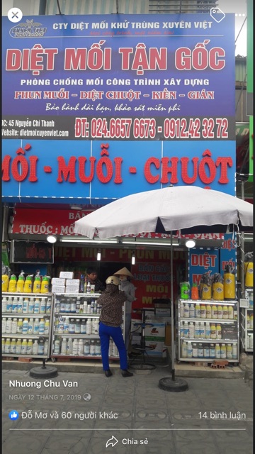 Thuốc diệt muỗi FENDONA 10SC  không mùi của Đức