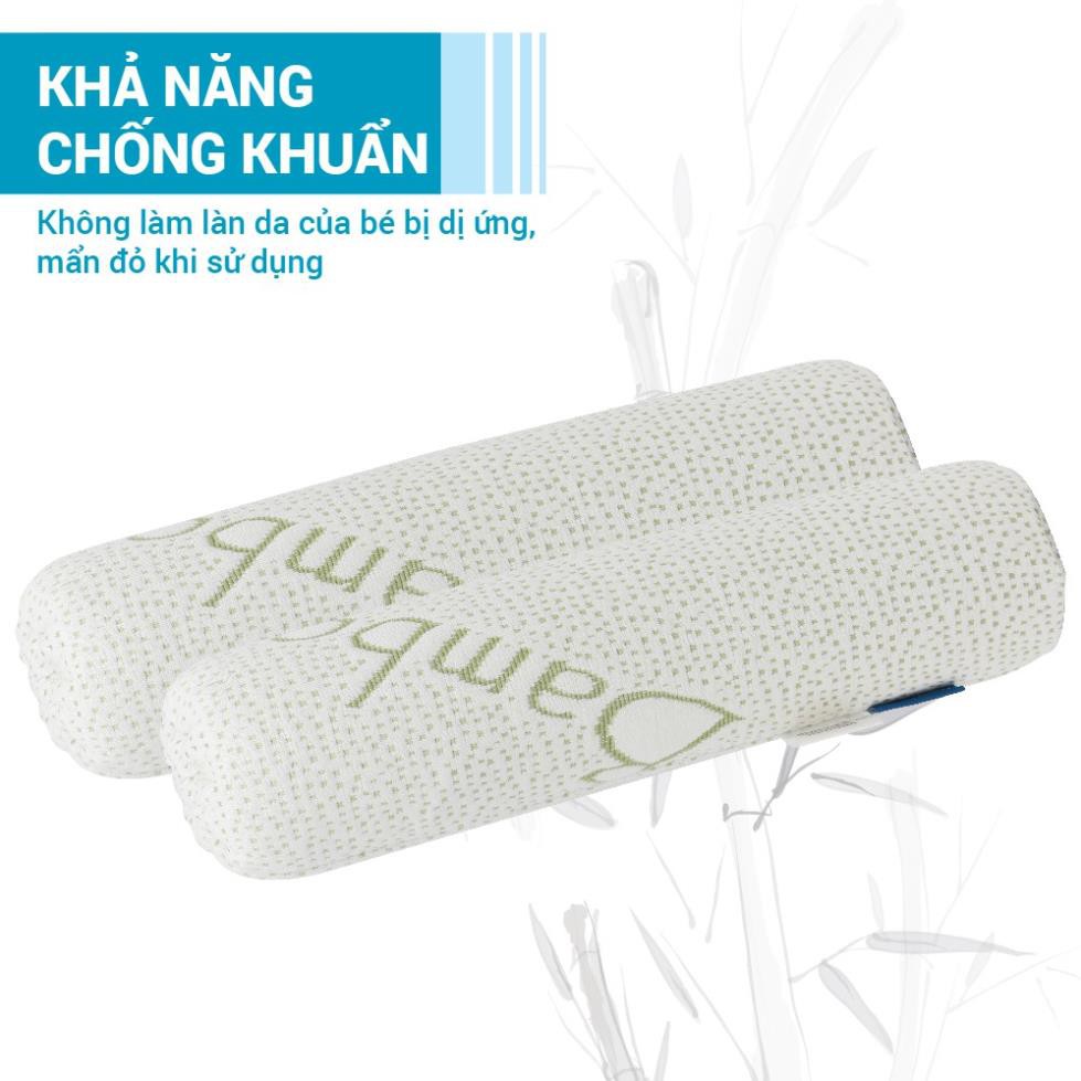 Gối chặn sợi tre bamboo Comfybaby CFN02 - bộ ôm kháng khuẩn cho bé