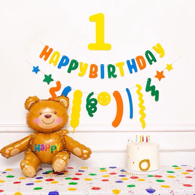 Băng Rôn Bằng Vải Không Dệt Kích Thước Lớn In Chữ Happy Birthday Dùng Để Trang Trí Tiệc Sinh Nhật