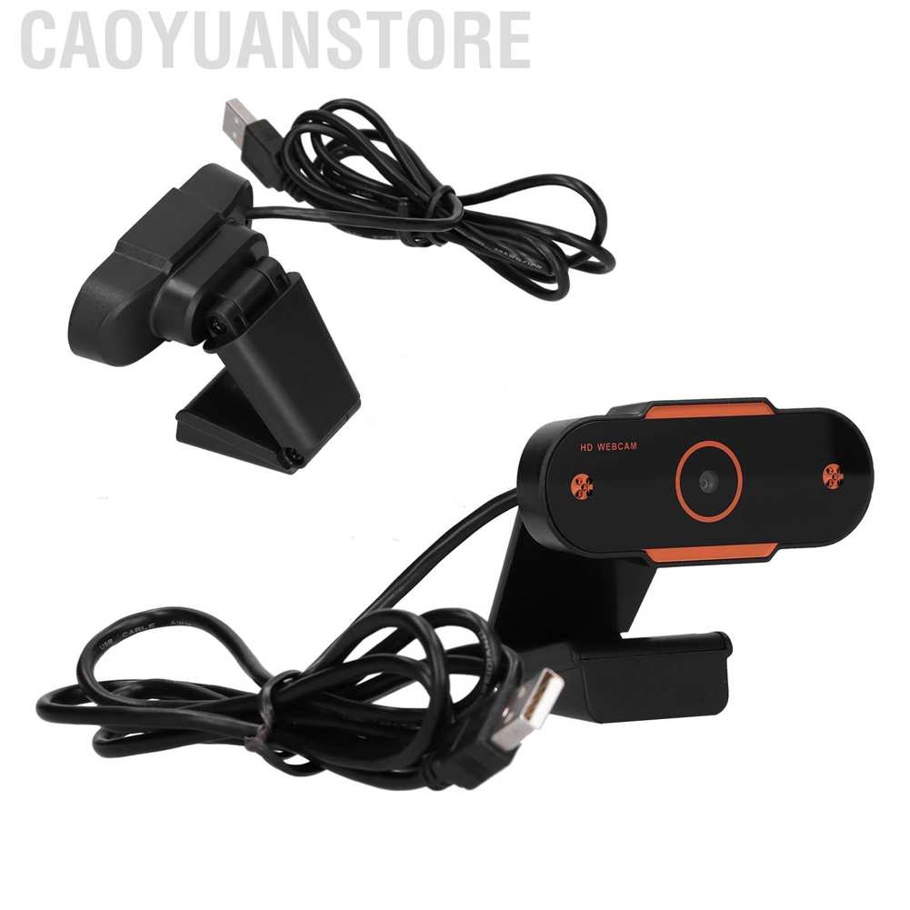 Webcam USB 2.0 1080P hỗ trợ phát sóng trực tiếp/phát trực tiếp kèm micro không dây tiện dụng cho máy tính