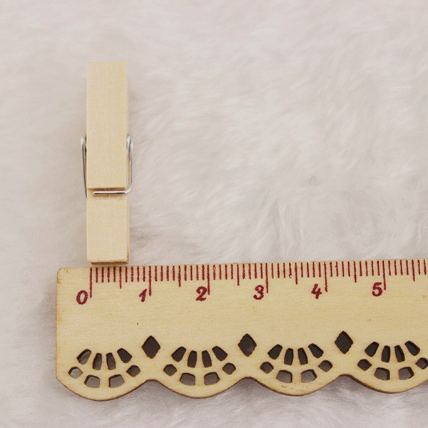 Bộ 50 kẹp gỗ mini treo ảnh