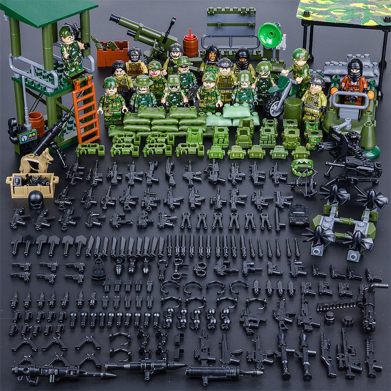 Bộ Lắp Ghép Lego Mô Hình Xe Cảnh Sát Quân Đội