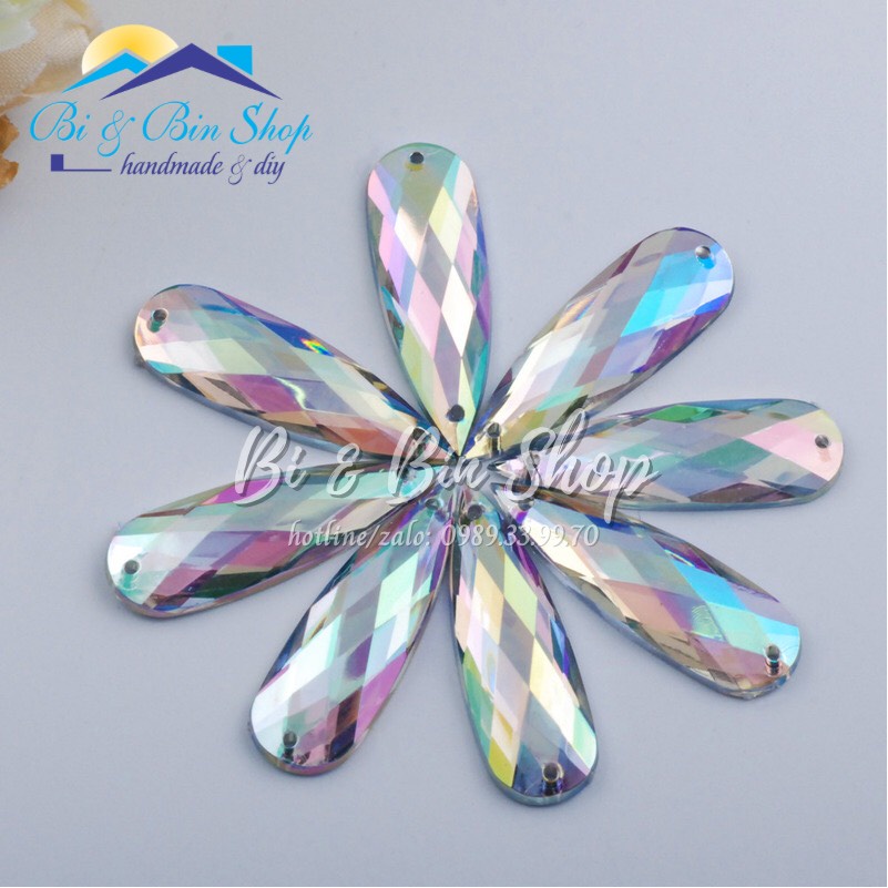 Hạt Đá Kết Giọt Nước Ánh Cừ AB