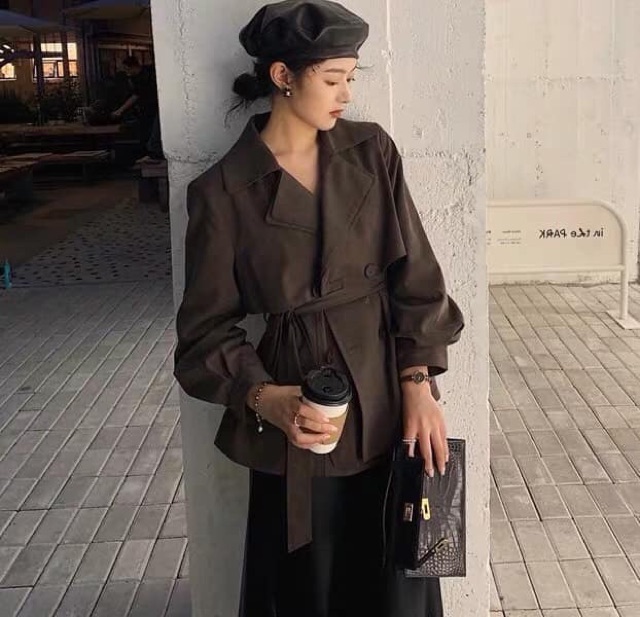 [Hàng oder 10-12 ngày] Áo khoác dáng ngắn TREND COAT ( có sẵn sz XS) | BigBuy360 - bigbuy360.vn