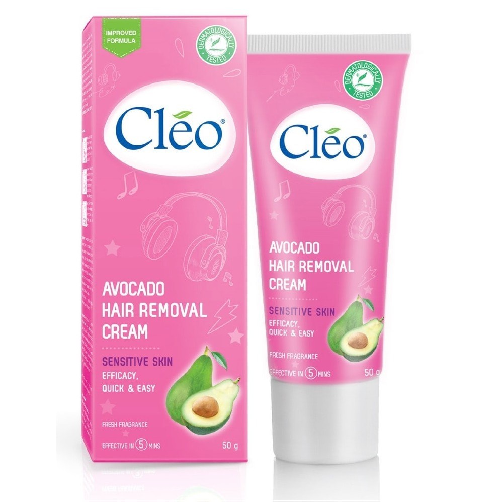 Kem Tẩy lông CLEO Sensitive Skin 50g (cho da nhạy cảm ) - chai màu hồng