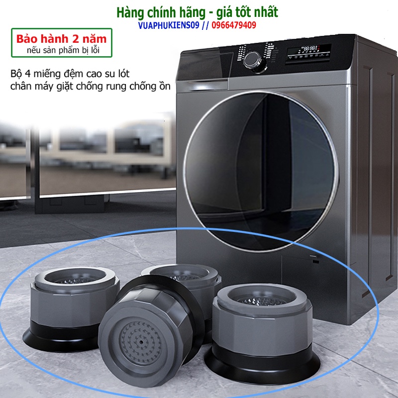 Bộ 4 miếng đệm lót chân máy giặt chống rung chống ồn hiệu quả