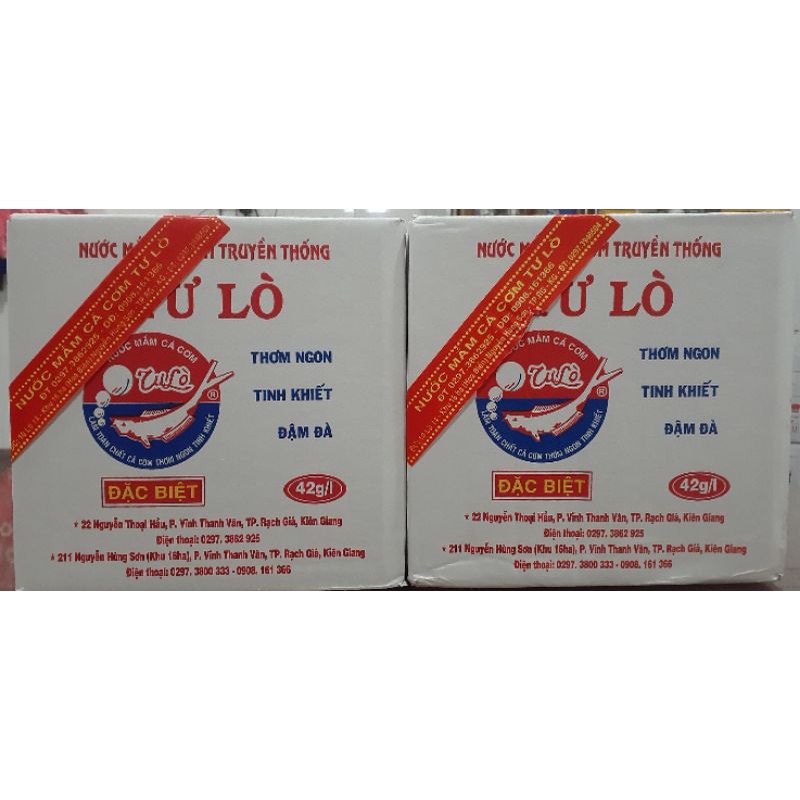 Nước mắm truyền thống Tư Lò Kiên Giang 6 chai 170ml 42 độ đạm