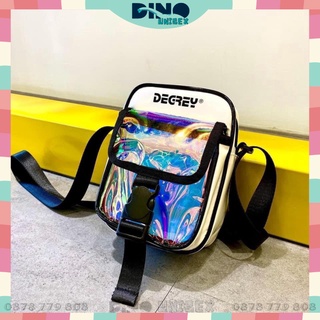Túi Đeo Chéo Degrey Hologram - Unisex Shoulder Bag 2 Màu Trắng/ Đen