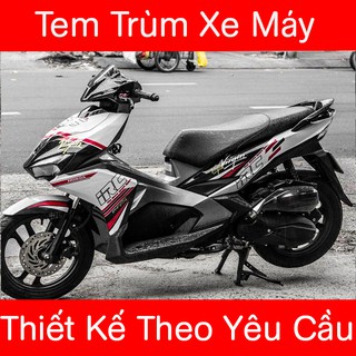 Tem Trùm Air Blade Trắng Đen TRC