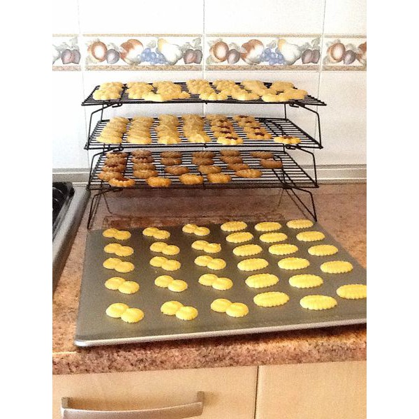 Rack hong bánh chống dính 3 tầng