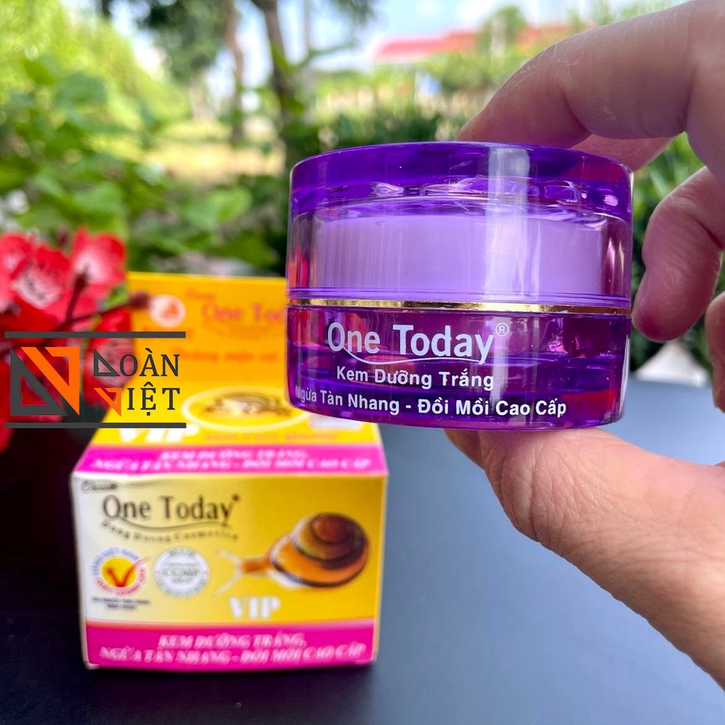 Kem FACE ONE TODAY Ốc sên Đăng Dương 20g - Ngừa lão hoá, tàn nhang,đồi mồi, mụn,tái tạo da,dưỡng da trắng hồng. Hàng Cty