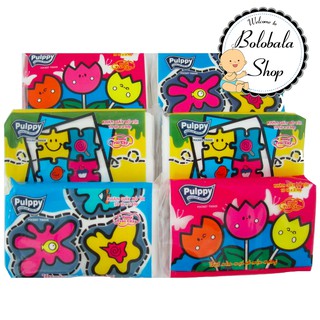 Combo 3 Set khăn giấy Pulppy bỏ túi (set 6 gói) cho bé