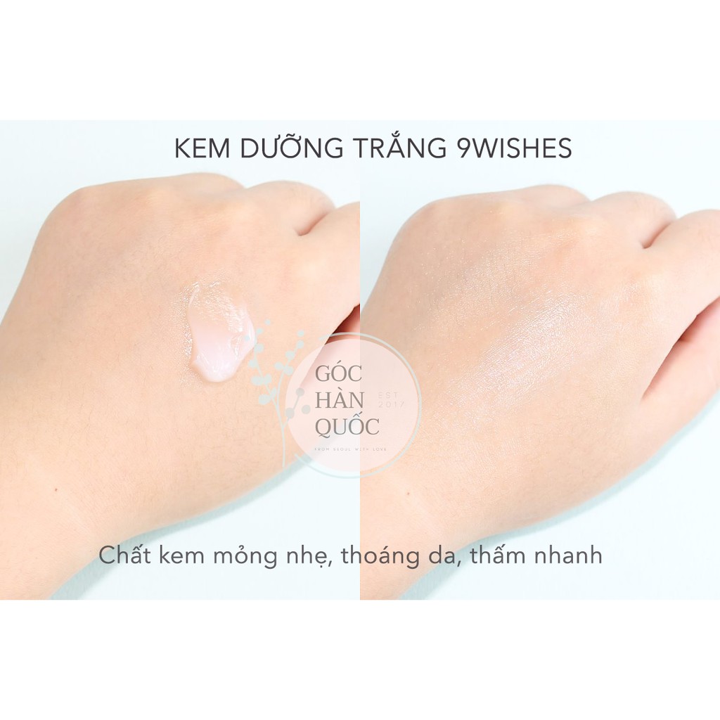 Kem Dưỡng 9Wishes Từ Gạo Dưỡng Ẩm Trắng Da, Chống Lão Hoá 9 Wishes Rice Radiance Cream 50ml