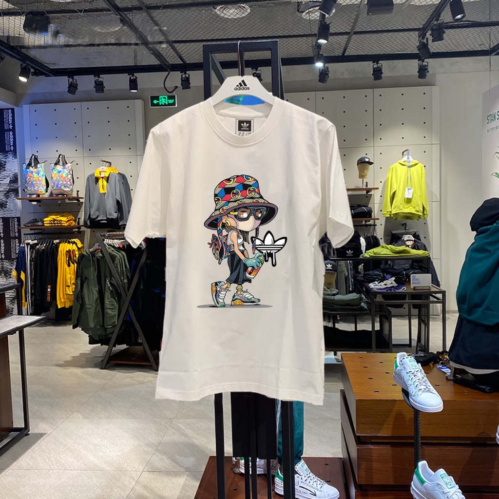 Áo thun adidaass dành cho nam nữ chất cotton siêu thoáng mát phom áo to rộng TT KING STORE