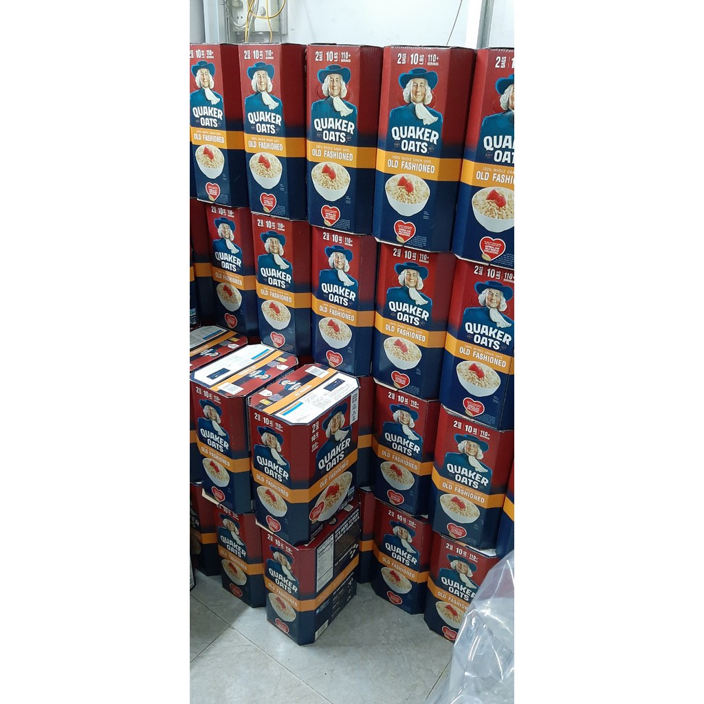 [Mã GROSALE2703 giảm 8% đơn 250K] Yến Mạch Quaker Oats Thùng Xanh (Loại Cán Vỡ ) 4.52Kg | BigBuy360 - bigbuy360.vn