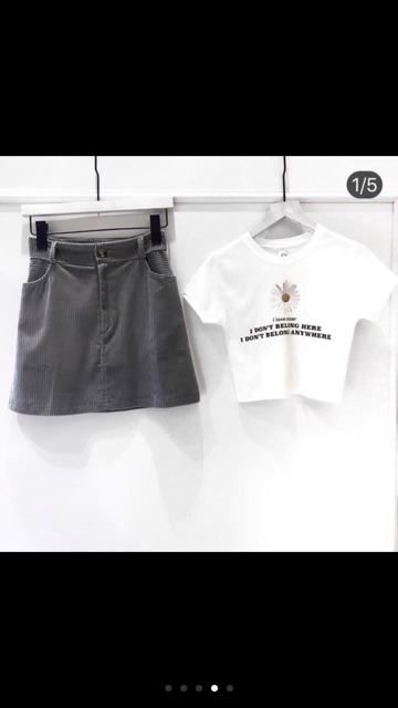Áo croptop hoa cúc