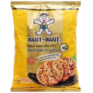 Bánh gạo đậu nành/rong biển Want Want (1 gói)