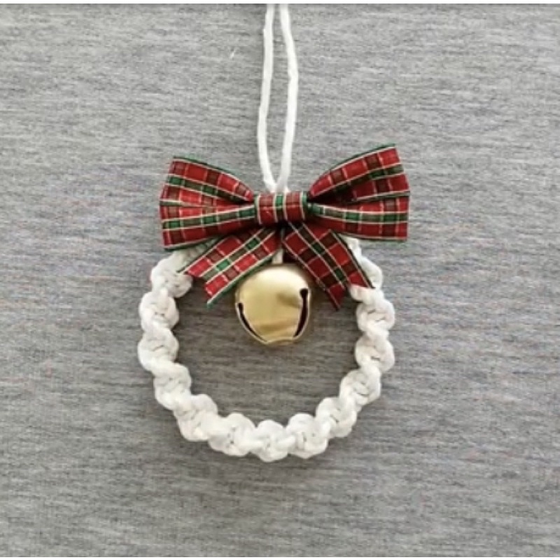 Hoa tuyết macrame, cây thông macrame trang trí noel, giáng sinh, trang điểm cây thông noel