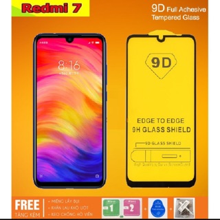 Kính cường lực full màn 9D cho xiaomi redmi 7