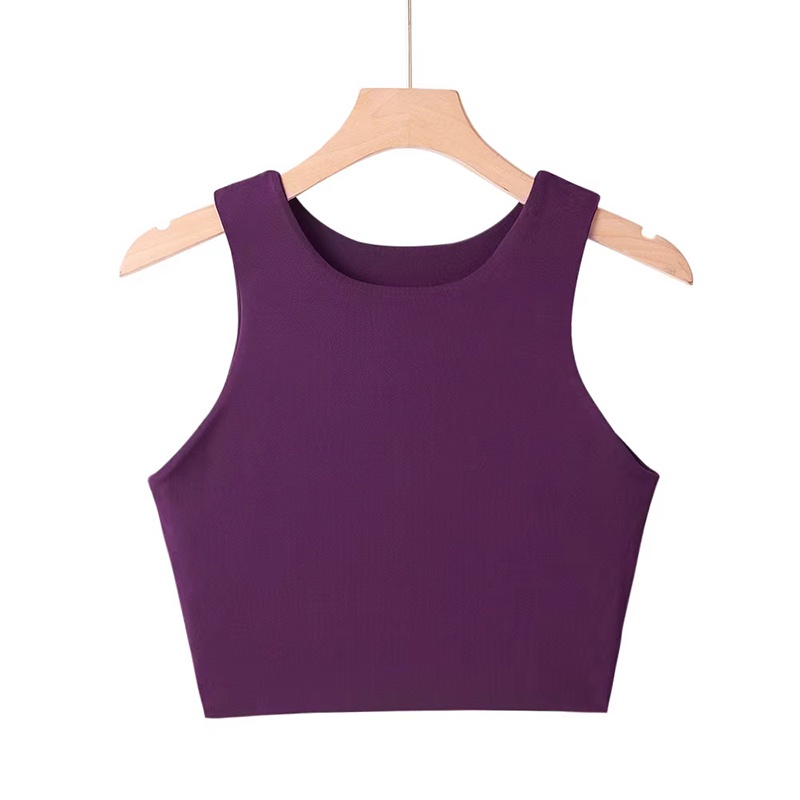 Áo thun croptop TODOBLACK không tay cổ tròn ôm dáng vừa vặn thời trang mùa hè cao cấp cho nữ với 6 màu tùy chọn