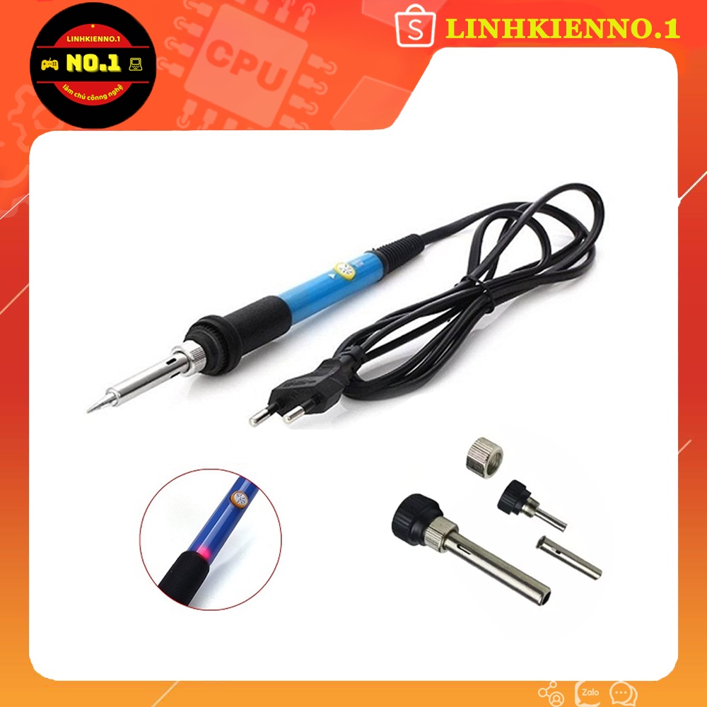 Mỏ Hàn Tay Hàn TQ936 điều chỉnh nhiệt độ kèm 5 ĐẦU MŨI HÀN, 1 CUỘN THIẾC HÀN SN63