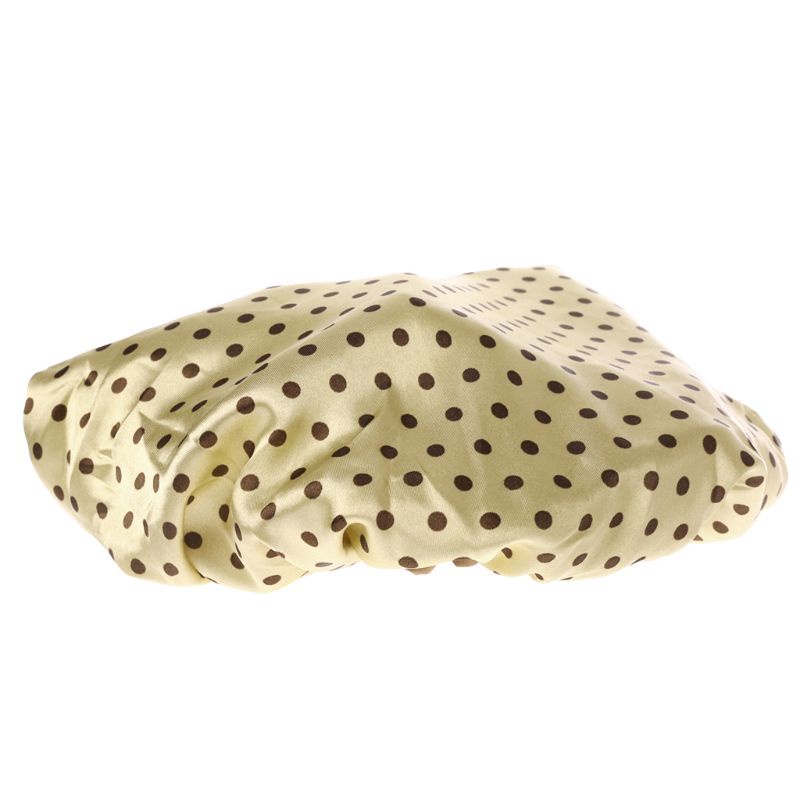 Mũ Trùm Tóc Khi Tắm Hai Lớp Chống Nước In Họa Tiết Chấm Bi Và Hoa Cho Nữ