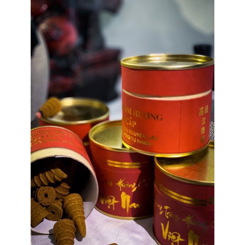 Nụ trầm hương thượng hạng 100% bột trầm hương tự nhiên mùi thơm nhẹ mang lại hơi ấm , làm sạch không gian
